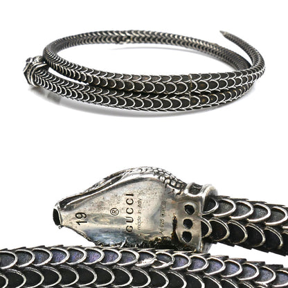 GUCCI グッチ シルバー925 スネーク バングル バングル 
19 47.7g メンズ【中古】