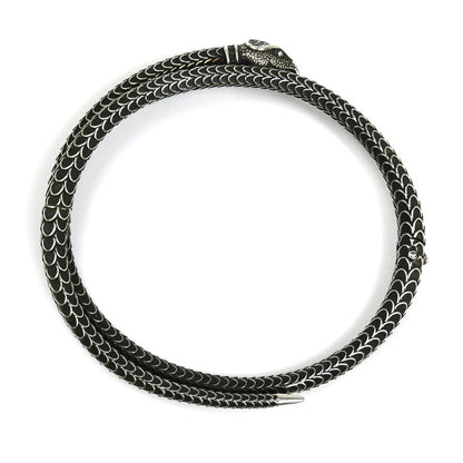GUCCI グッチ シルバー925 スネーク バングル バングル 
19 47.7g メンズ【中古】