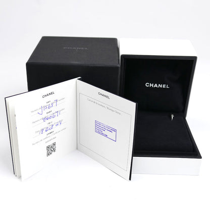 CHANEL シャネル K18WG ホワイトゴールド ココクラッシュ シングル ピアス J12687 1.7g レディース【中古】【美品】