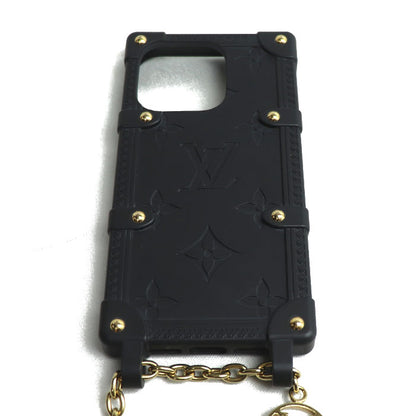 LOUIS VUITTON ルイ・ヴィトン リ トランク IPHONE 14 PRO iPhoneケース ブラック M81997 BC0233 レディース【中古】