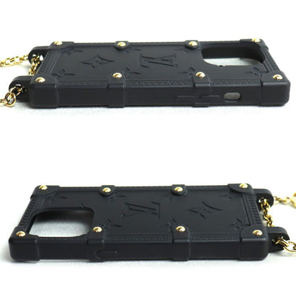 LOUIS VUITTON ルイ・ヴィトン リ トランク IPHONE 14 PRO iPhoneケース ブラック M81997 BC0233 レディース【中古】