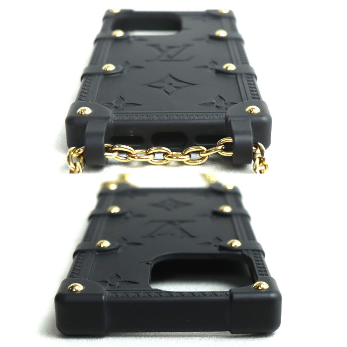 LOUIS VUITTON ルイ・ヴィトン リ トランク IPHONE 14 PRO iPhoneケース ブラック M81997 BC0233 レディース【中古】