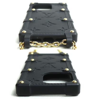 LOUIS VUITTON ルイ・ヴィトン リ トランク IPHONE 14 PRO iPhoneケース ブラック M81997 BC0233 レディース【中古】