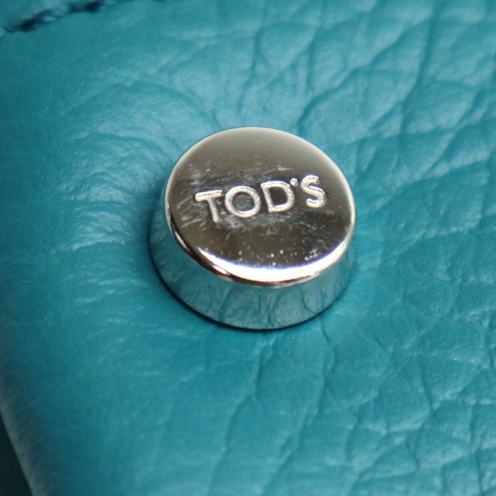 TOD’S トッズ マイクロ Tタイムレス 2Wayショルダーバッグ バーガンディグリーン XBWAPAT9000QRI 7O98 レディース【中古】【美品】