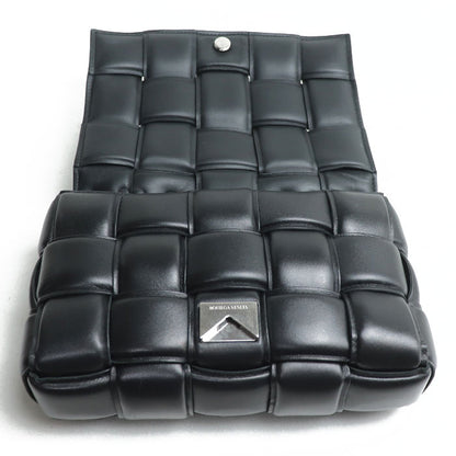 BOTTEGAVENETA ボッテガヴェネタ パデッド カセット チェーンショルダー ショルダーバッグ ブラック 631421 VBWZ0 レディース【中古】【美品】