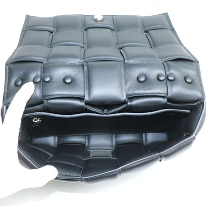 BOTTEGAVENETA ボッテガヴェネタ パデッド カセット チェーンショルダー ショルダーバッグ ブラック 631421 VBWZ0 レディース【中古】【美品】