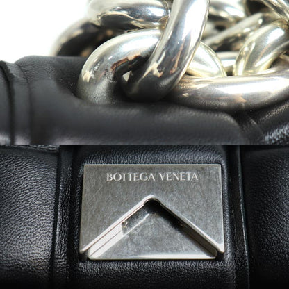 BOTTEGAVENETA ボッテガヴェネタ パデッド カセット チェーンショルダー ショルダーバッグ ブラック 631421 VBWZ0 レディース【中古】【美品】