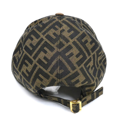 FENDI フェンディ ズッカ ベースボールキャップ キャップ ブラウン カーキ FXQ675 ALSG 
58 ユニセックス【中古】