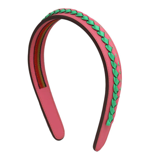 HERMES エルメス ヴォースイフト セリエ グレンダ ヘアバンド ヘアアクセサリー カチューシャ H231025G PCTU レディース【中古】【美品】