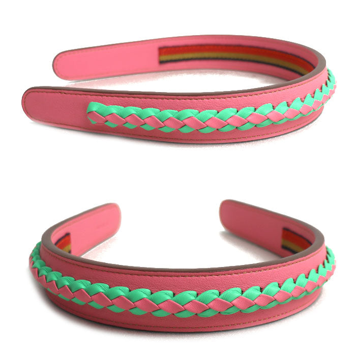 HERMES エルメス ヴォースイフト セリエ グレンダ ヘアバンド ヘアアクセサリー カチューシャ H231025G PCTU レディース【中古】【美品】