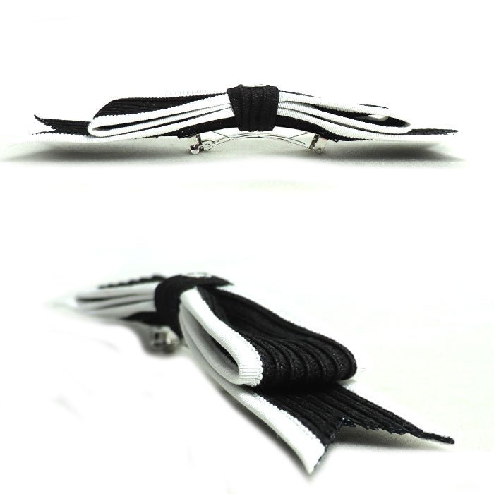 CHANEL シャネル メタル ファブリック ストロー ココマーク リボン ヘアアクセサリー バレッタ レディース【中古】【美品】