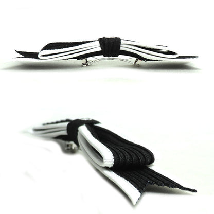 CHANEL シャネル メタル ファブリック ストロー ココマーク リボン ヘアアクセサリー バレッタ レディース【中古】【美品】