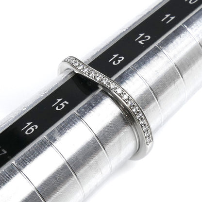 CARTIER カルティエ Pt950プラチナ バレリーナ カーブ ハーフエタニティ ダイヤ リング・指輪 B4093054 14号 54 3.2g レディース【中古】【美品】
