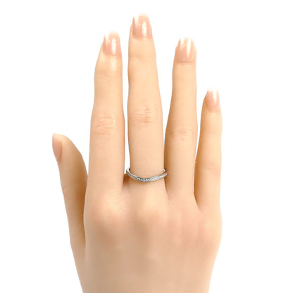 CARTIER カルティエ Pt950プラチナ バレリーナ カーブ ハーフエタニティ ダイヤ リング・指輪 B4093054 14号 54 3.2g レディース【中古】【美品】