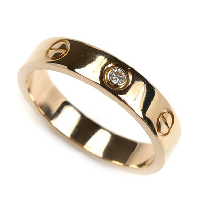 CARTIER カルティエ K18PG ピンクゴールド ミニラブ 1P ダイヤ リング・指輪 B4050753 13号 53 4.5g レディース【中古】【美品】