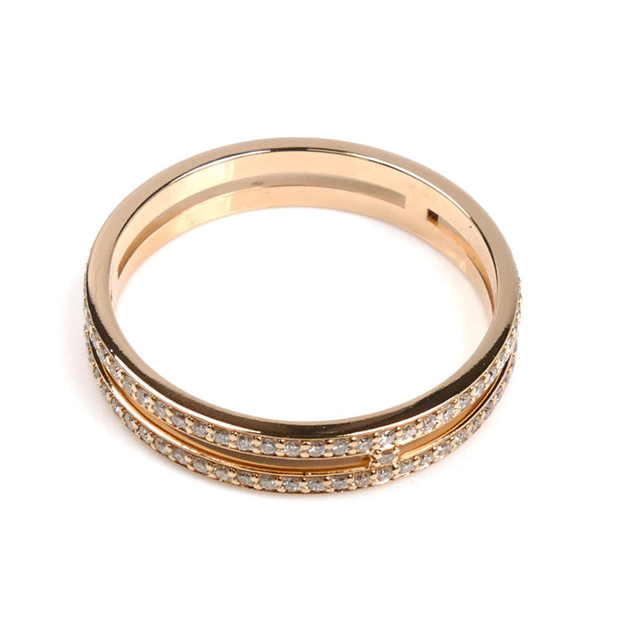 HERMES エルメス K18PG ピンクゴールド アリアンヌ PM リング・指輪 H119699B 00053 13号 53 2.4g レディース【中古】【美品】