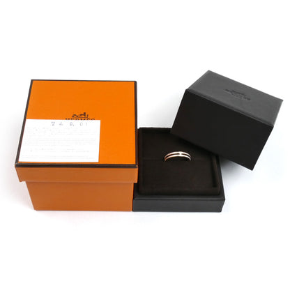 HERMES エルメス K18PG ピンクゴールド アリアンヌ PM リング・指輪 H119699B 00053 13号 53 2.4g レディース【中古】【美品】