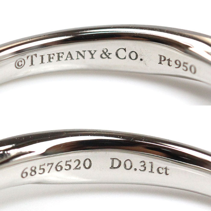 TIFFANY&Co. ティファニー Pt950プラチナ ハーモニー ダイヤ リング・指輪 ダイヤモンド0.31ct 12号 3.2g レディース【中古】