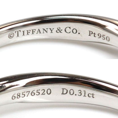 TIFFANY&Co. ティファニー Pt950プラチナ ハーモニー ダイヤ リング・指輪 ダイヤモンド0.31ct 12号 3.2g レディース【中古】
