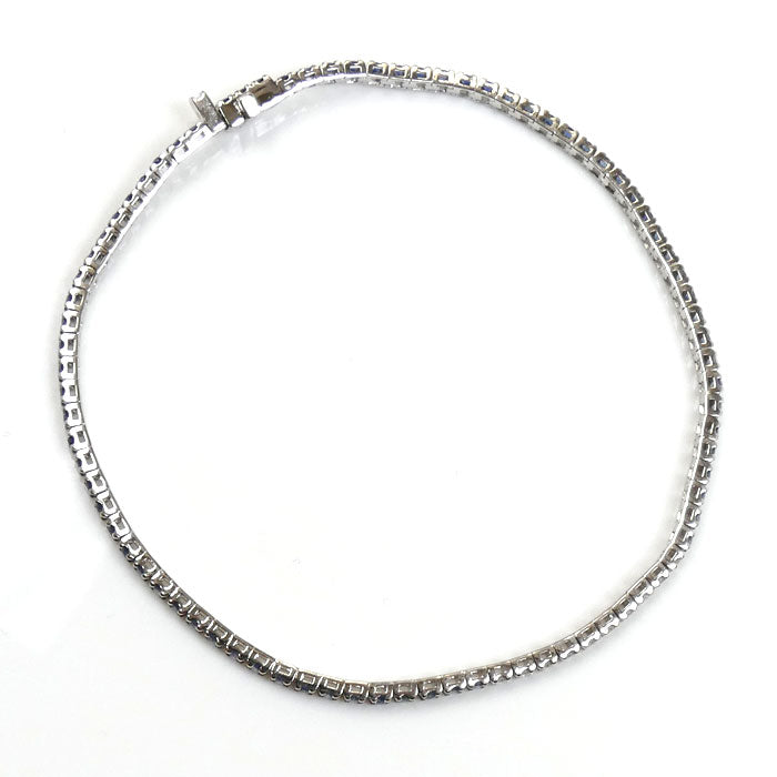 Damiani ダミアーニ K18WG ホワイトゴールド タイムレス クラッシコ アイスバーグ ブレスレット 20089703 サファイア ダイヤモンド 6.9g 19cm レディース【中古】【美品】