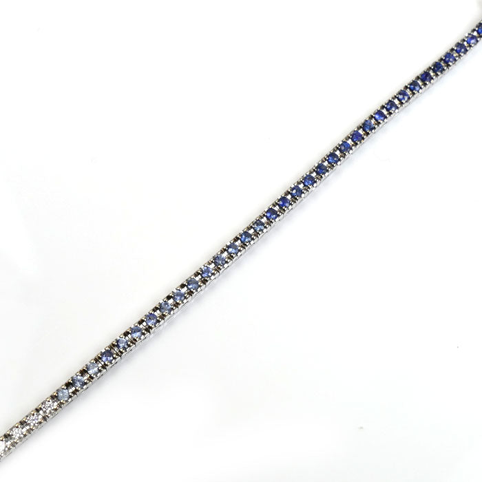 Damiani ダミアーニ K18WG ホワイトゴールド タイムレス クラッシコ アイスバーグ ブレスレット 20089703 サファイア ダイヤモンド 6.9g 19cm レディース【中古】【美品】