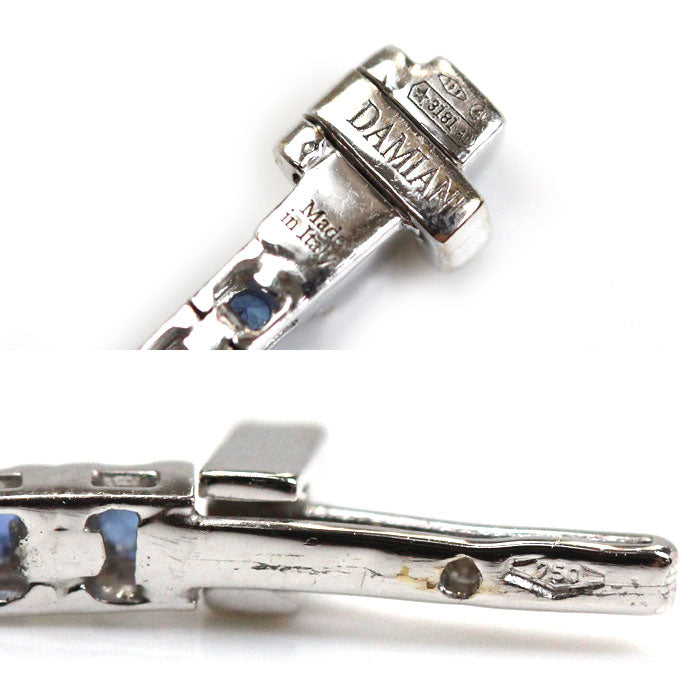 Damiani ダミアーニ K18WG ホワイトゴールド タイムレス クラッシコ アイスバーグ ブレスレット 20089703 サファイア ダイヤモンド 6.9g 19cm レディース【中古】【美品】
