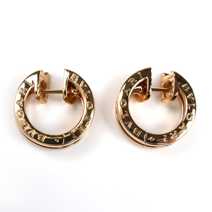 BVLGARI ブルガリ K18PG ピンクゴールド B-ZERO1 ピアス OR855482 8.5g レディース【中古】【美品】