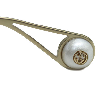 GUCCI グッチ インターロッキングG アンサンブル ロゴパール サングラス GG0253SA 003 60□20-135 レディース【中古】