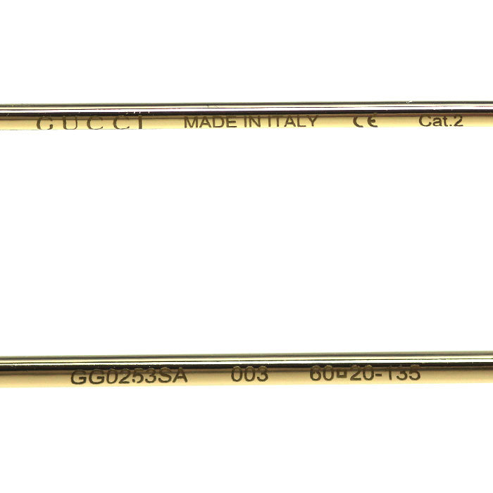 GUCCI グッチ インターロッキングG アンサンブル ロゴパール サングラス GG0253SA 003 60□20-135 レディース【中古】