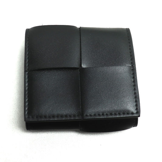 BOTTEGAVENETA ボッテガヴェネタ マキシイントレチャート カセット コインケース ブラック 679846VBWD28803 ユニセックス【中古】【美品】