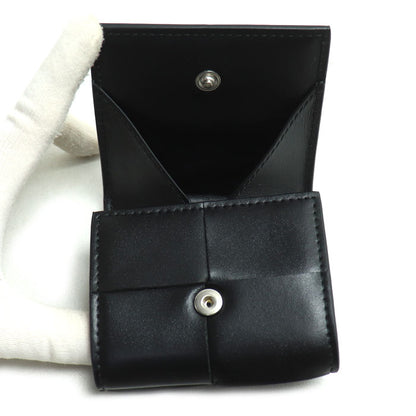 BOTTEGAVENETA ボッテガヴェネタ マキシイントレチャート カセット コインケース ブラック 679846VBWD28803 ユニセックス【中古】【美品】