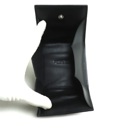BOTTEGAVENETA ボッテガヴェネタ マキシイントレチャート カセット コインケース ブラック 679846VBWD28803 ユニセックス【中古】【美品】