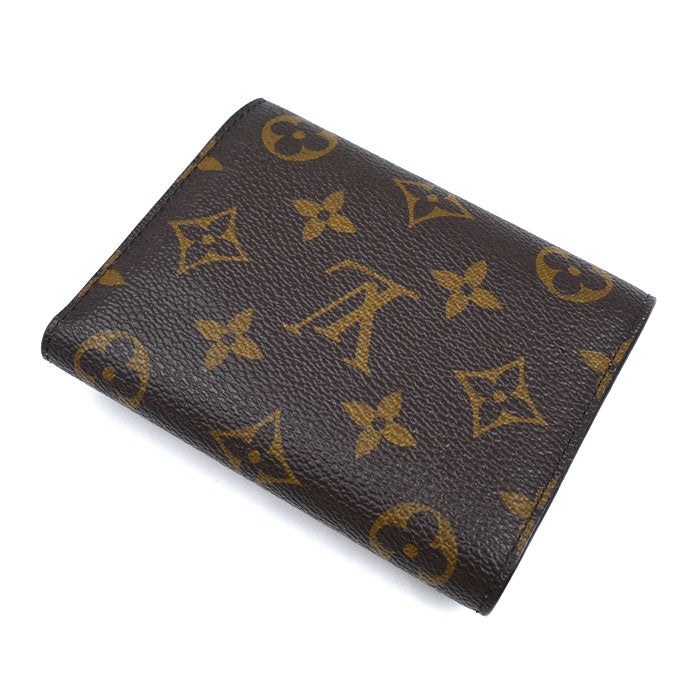 LOUIS VUITTON ルイ・ヴィトン ポルトフォイユヴィクトリーヌ コンパクトウォレット 三つ折り財布 モノグラム ブラウン/マルチ M82622 ICチップ レディース【中古】【美品】