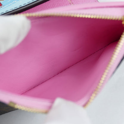 LOUIS VUITTON ルイ・ヴィトン ポルトフォイユヴィクトリーヌ コンパクトウォレット 三つ折り財布 モノグラム ブラウン/マルチ M82622 ICチップ レディース【中古】【美品】