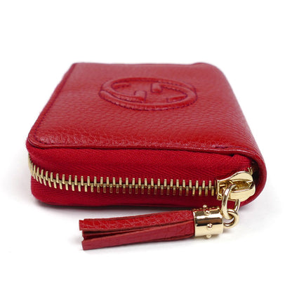 GUCCI グッチ ソーホー カードケース レザータッセル コインケース レッド 598209 アウトレット レディース【中古】【美品】
