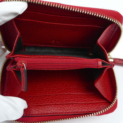 GUCCI グッチ ソーホー カードケース レザータッセル コインケース レッド 598209 アウトレット レディース【中古】【美品】