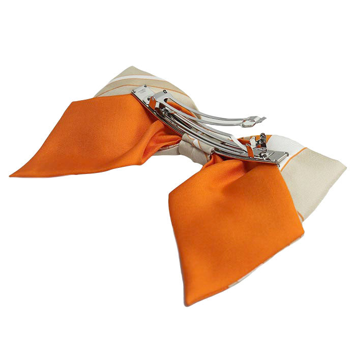 HERMES エルメス シルク グルネルGM バレッタ レディース【中古】【美品】