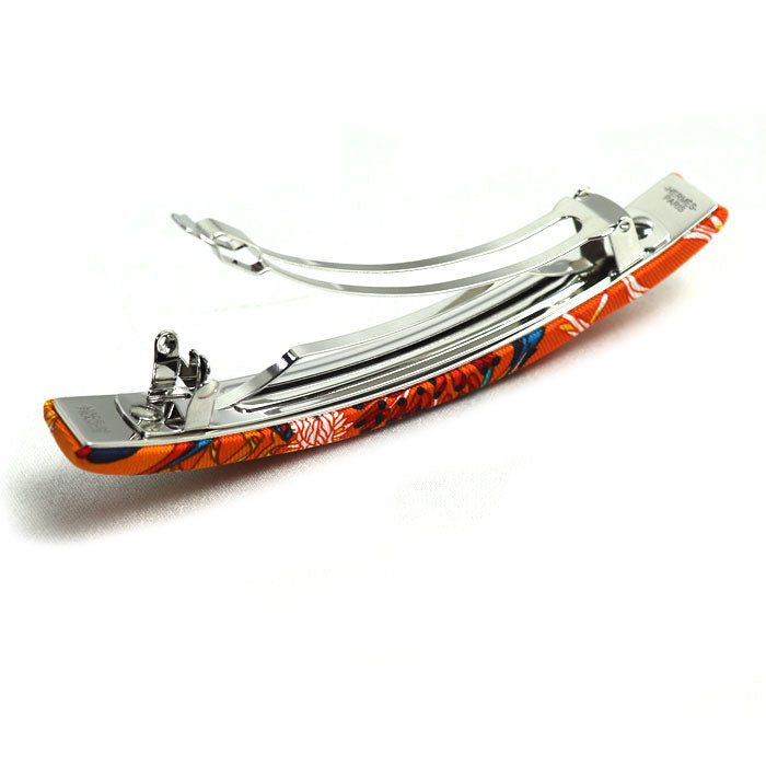 HERMES エルメス シルク エクリプスGM バレッタ レディース【中古】【美品】