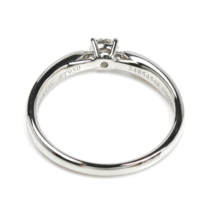 TIFFANY&Co. ティファニー Pt950プラチナ ハーモニー リング・指輪 ダイヤモンド0.20ct 9号 3.3g レディース【中古】【美品】
