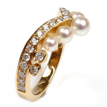 Chaumet ショーメ K18PG ピンクゴールド ジョゼフィーヌ エグレット リング・指輪 084408 パール約3.0～4.0mm ダイヤモンド 11号 51 4.2g レディース【中古】【美品】