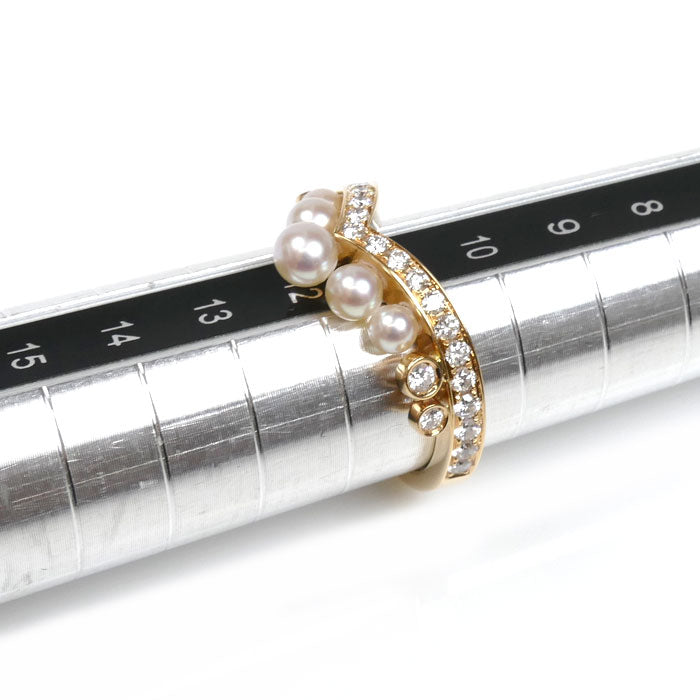 Chaumet ショーメ K18PG ピンクゴールド ジョゼフィーヌ エグレット リング・指輪 084408 パール約3.0～4.0mm ダイヤモンド 11号 51 4.2g レディース【中古】【美品】