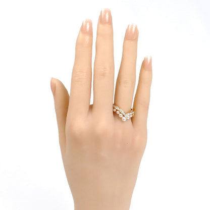 Chaumet ショーメ K18PG ピンクゴールド ジョゼフィーヌ エグレット リング・指輪 084408 パール約3.0～4.0mm ダイヤモンド 11号 51 4.2g レディース【中古】【美品】