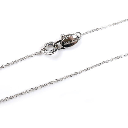 Damiani ダミアーニ K18YG/WG クオーリロゴ ハート ネックレス ダイヤモンド 6.9g 50cm レディース【中古】【美品】