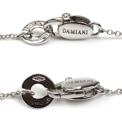 Damiani ダミアーニ K18YG/WG クオーリロゴ ハート ネックレス ダイヤモンド 6.9g 50cm レディース【中古】【美品】