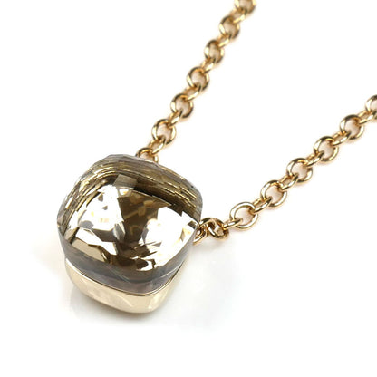 Pomellato ポメラート K18ゴールド ヌード プチ ホワイトトパーズ ネックレス 6.1g 38/40/42cm レディース【中古】【美品】