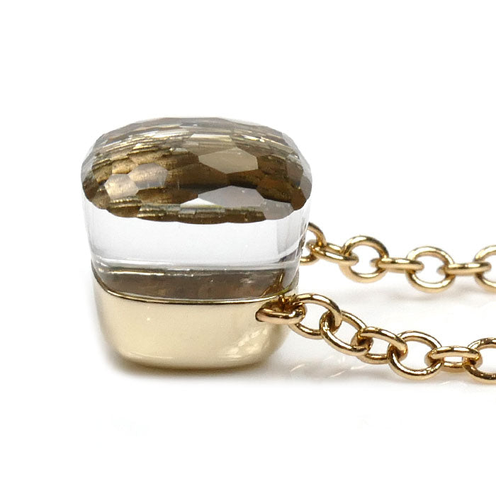 Pomellato ポメラート K18ゴールド ヌード プチ ホワイトトパーズ ネックレス 6.1g 38/40/42cm レディース【中古】【美品】