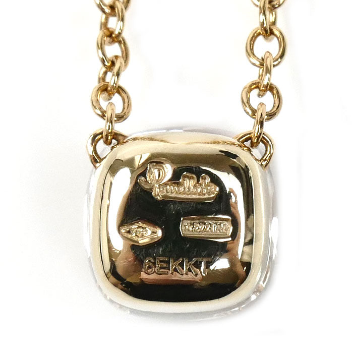 Pomellato ポメラート K18ゴールド ヌード プチ ホワイトトパーズ ネックレス 6.1g 38/40/42cm レディース【中古】【美品】