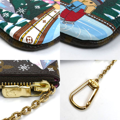 LOUIS VUITTON ルイ・ヴィトン ヴィヴィエンヌ ポシェットクレ コインケース モノグラム ブラウン×ピンク M82620 CT3283 レディース【中古】【美品】