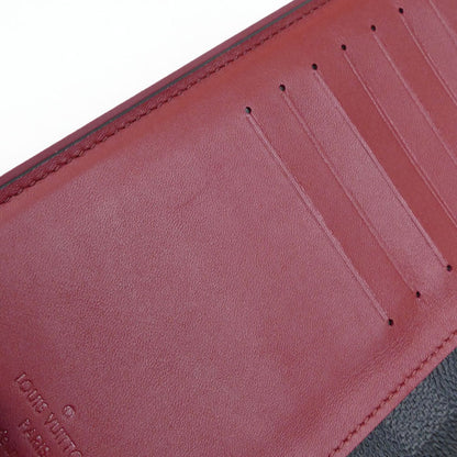 LOUIS VUITTON ルイ・ヴィトン ポルトフォイユブラザ ロングウォレット 長財布 ダミエグラフィット グレー レッド N63254 SP1167 メンズ【中古】