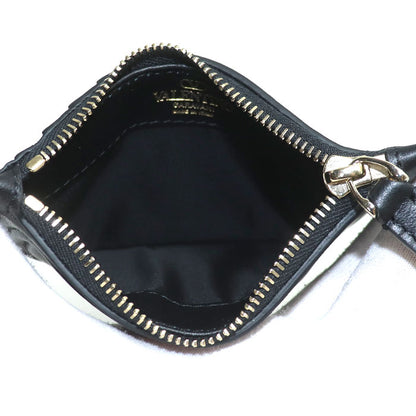 VALENTINO ヴァレンティノ Vロゴ コインケース ブラック レディース【中古】【美品】